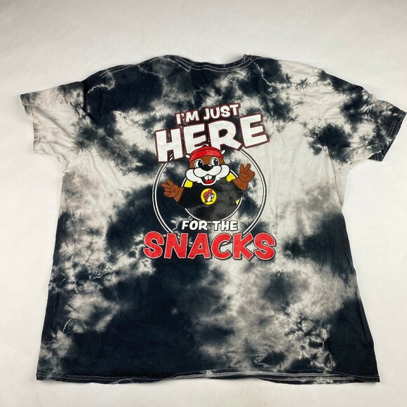 Bucee's Tops - Bucee's T Shirt Size 2XL - Here for the Snacks - Tye Dye